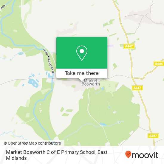 Market Bosworth C of E Primary School map