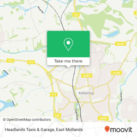 Headlands Taxis & Garage map