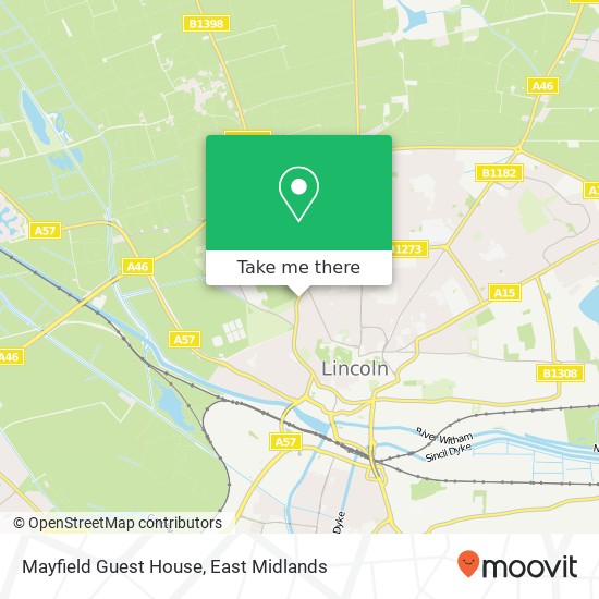 Mayfield Guest House map