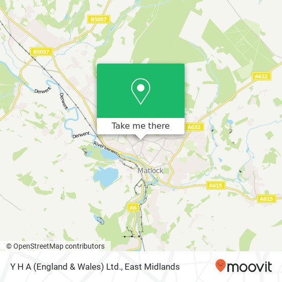 Y H A (England & Wales) Ltd. map