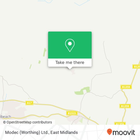 Modec (Worthing) Ltd. map