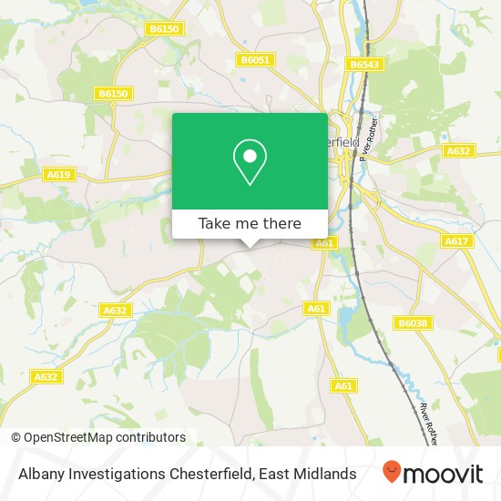Albany Investigations Chesterfield map