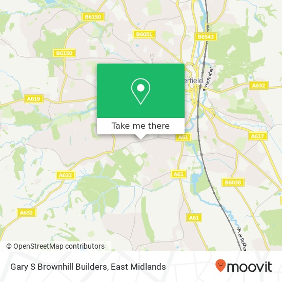 Gary S Brownhill Builders map