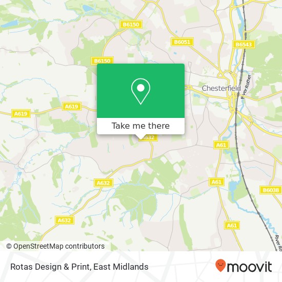 Rotas Design & Print map