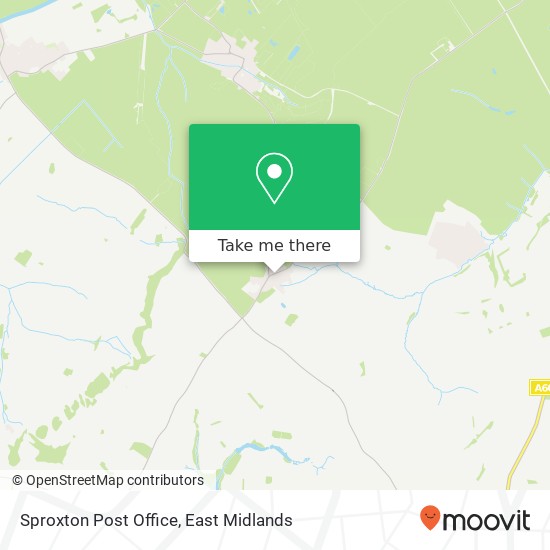 Sproxton Post Office map