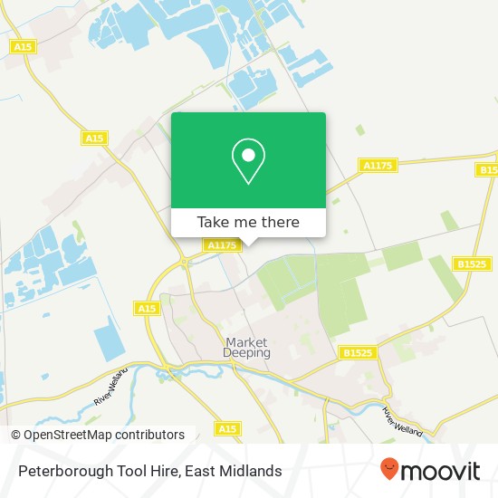 Peterborough Tool Hire map