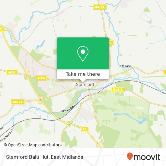 Stamford Balti Hut map