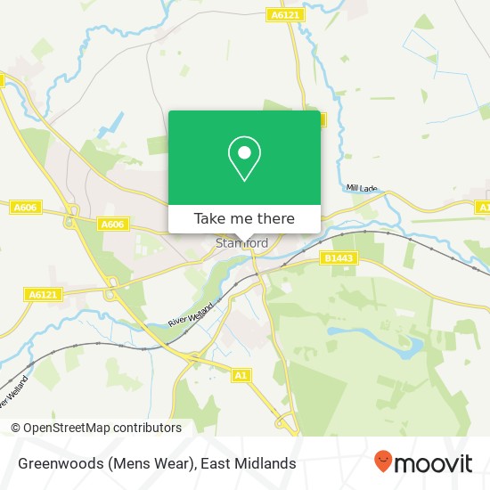 Greenwoods (Mens Wear) map