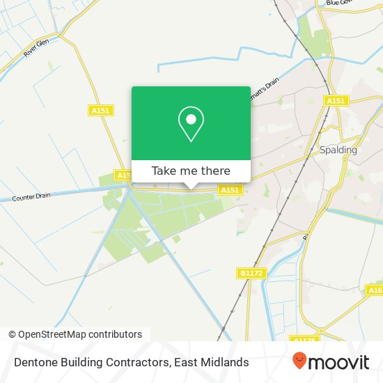 Dentone Building Contractors map