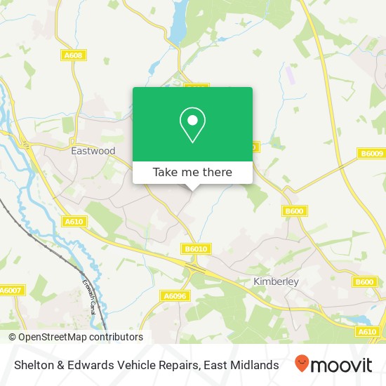 Shelton & Edwards Vehicle Repairs map