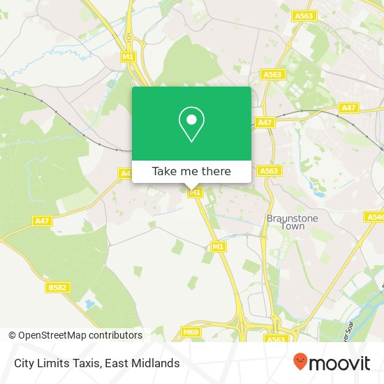 City Limits Taxis map