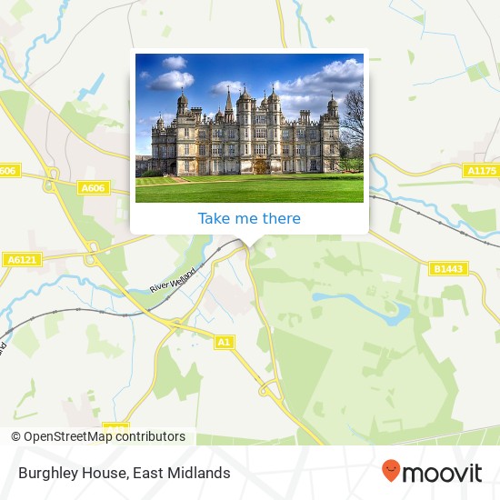 Burghley House map