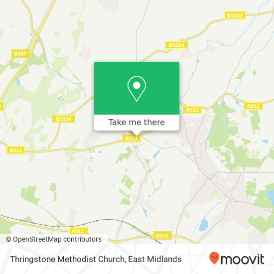 Thringstone Methodist Church map