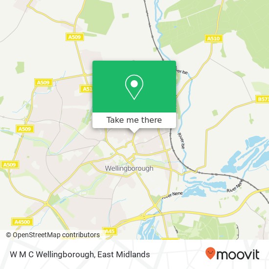 W M C Wellingborough map