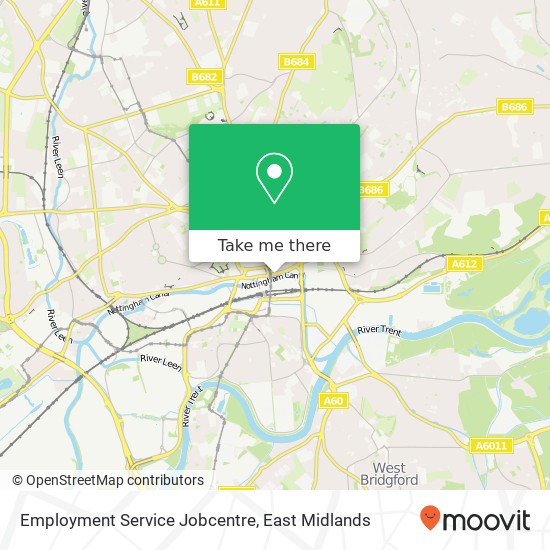 Employment Service Jobcentre map