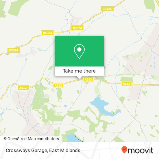 Crossways Garage map