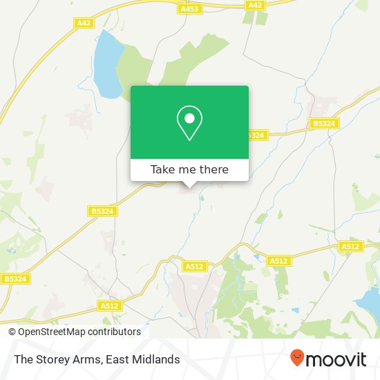 The Storey Arms map