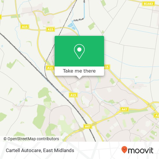 Cartell Autocare map