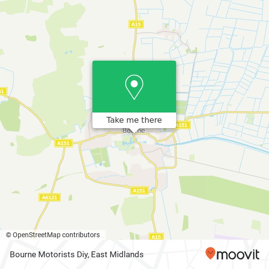 Bourne Motorists Diy map