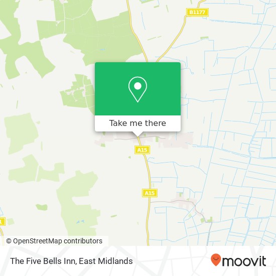 The Five Bells Inn map