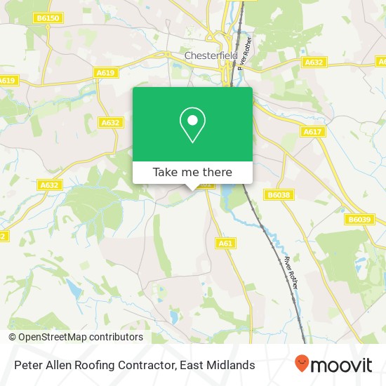 Peter Allen Roofing Contractor map