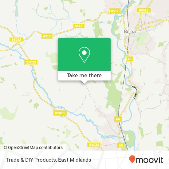 Trade & DIY Products map