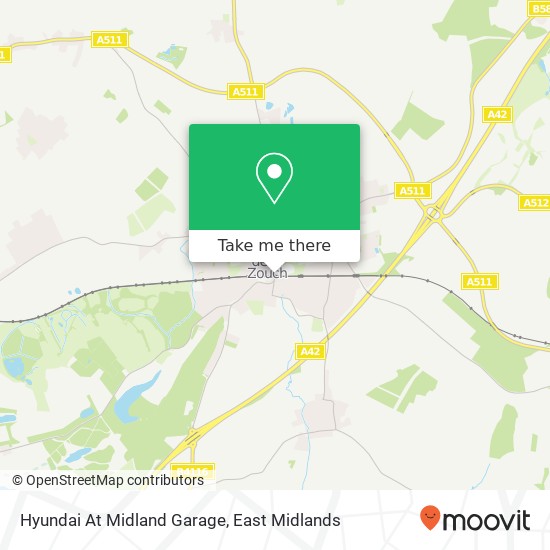 Hyundai At Midland Garage map