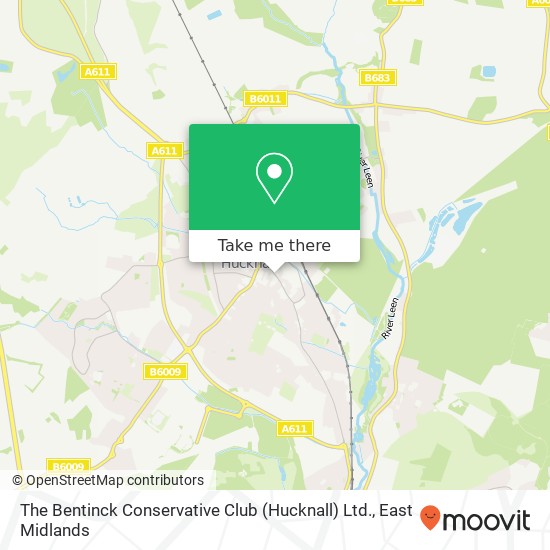 The Bentinck Conservative Club (Hucknall) Ltd. map