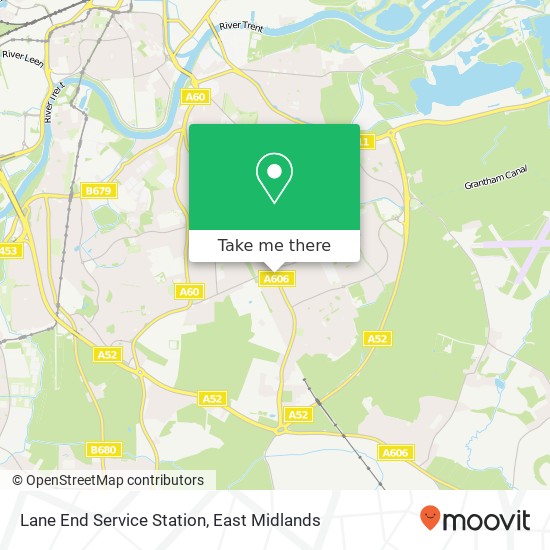 Lane End Service Station map