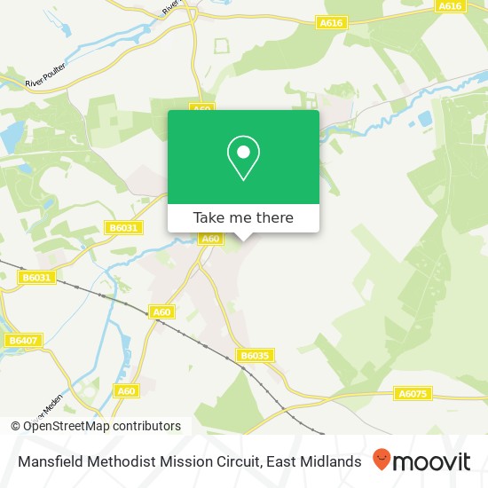 Mansfield Methodist Mission Circuit map