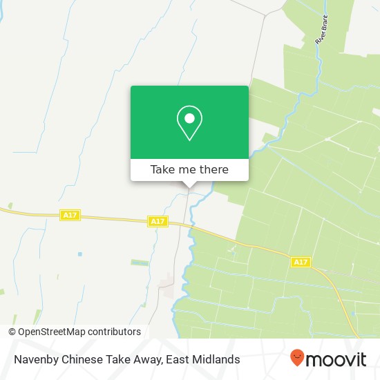 Navenby Chinese Take Away map