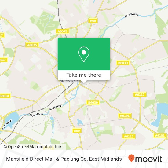 Mansfield Direct Mail & Packing Co map