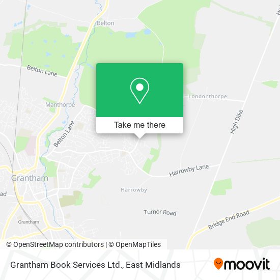 Grantham Book Services Ltd. map