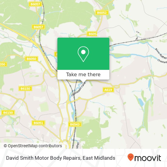 David Smith Motor Body Repairs map