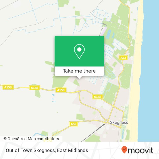 Out of Town Skegness map