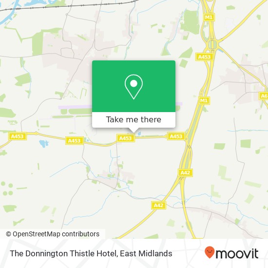 The Donnington Thistle Hotel map
