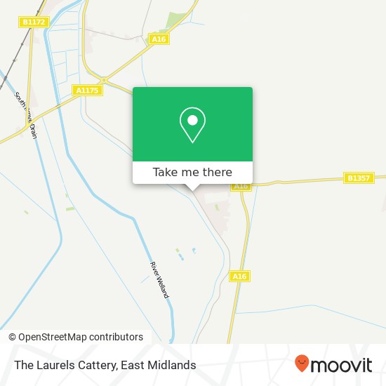 The Laurels Cattery map