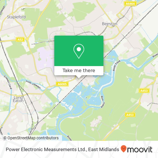 Power Electronic Measurements Ltd. map
