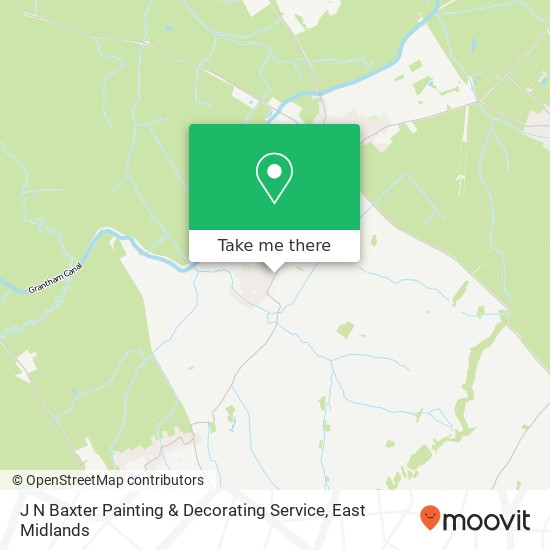 J N Baxter Painting & Decorating Service map