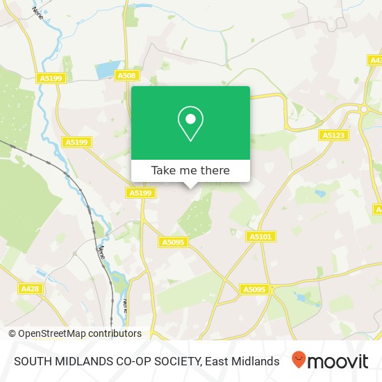 SOUTH MIDLANDS CO-OP SOCIETY map