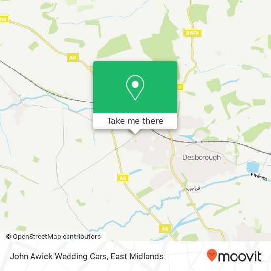 John Awick Wedding Cars map