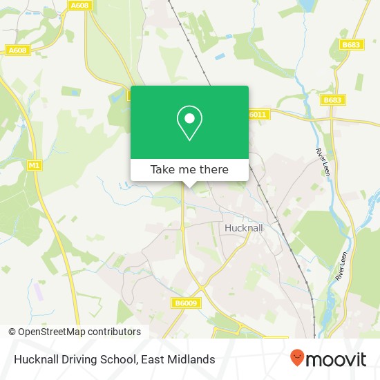 Hucknall Driving School map