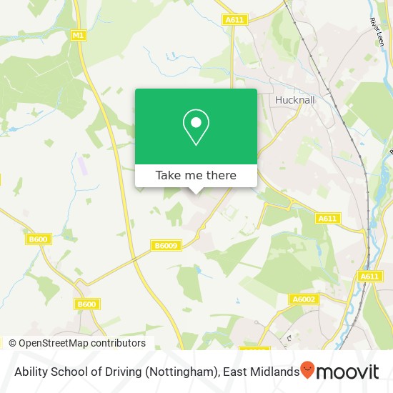 Ability School of Driving (Nottingham) map