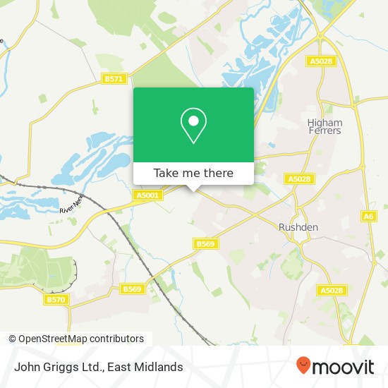 John Griggs Ltd. map