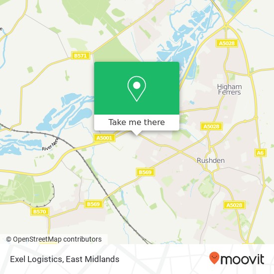 Exel Logistics map