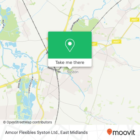 Amcor Flexibles Syston Ltd. map
