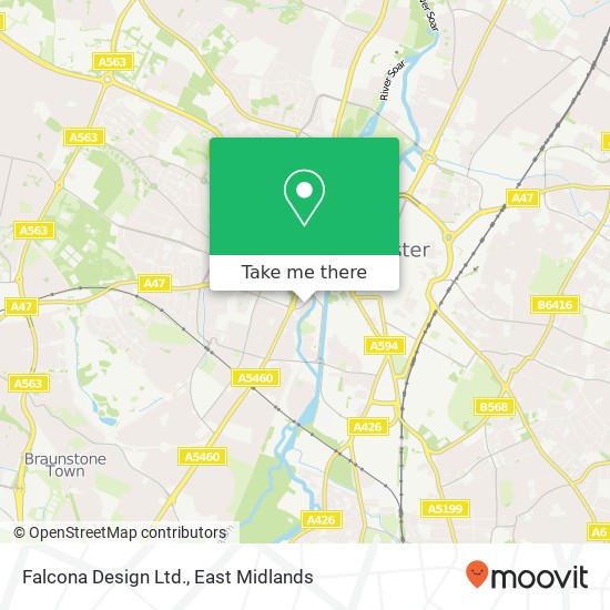 Falcona Design Ltd. map