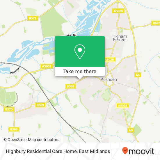 Highbury Residential Care Home map