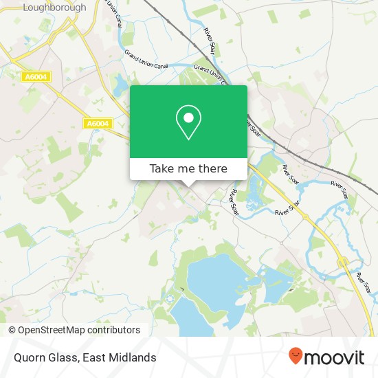 Quorn Glass map