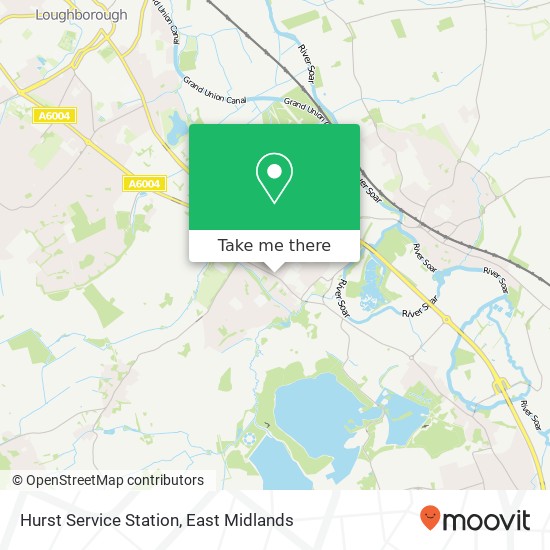 Hurst Service Station map